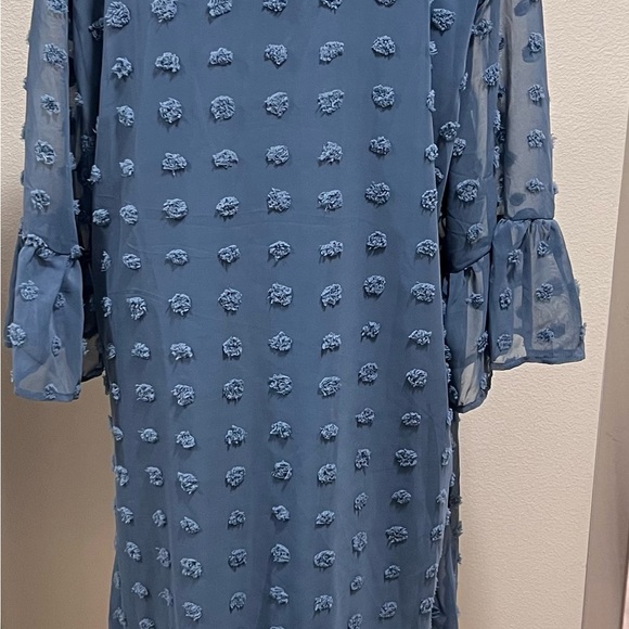 Chic Blue Textured Dress XXL - Picture 13 of 13